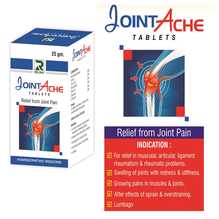 Dr.Raj JointAche Tablets, Homeopathic Joint Pain Treatment