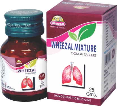 Wheezal Mixture Cough Tablets. Homeopathic medicine – Homeopathy Remedies